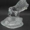 figurine lion cristal presse papier
