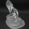 figurine lion cristal presse papier