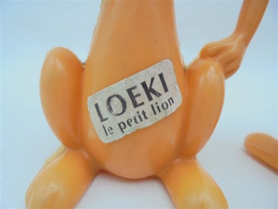 loeki petit lion figurine vintage annees 70