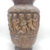 pot vase sur pied en platre decor cherubins angelots dansant