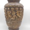 pot vase sur pied en platre decor cherubins angelots dansant