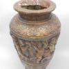 pot vase sur pied en platre decor cherubins angelots dansant