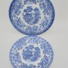 plats assiettes ceramique anglaise decor bleu