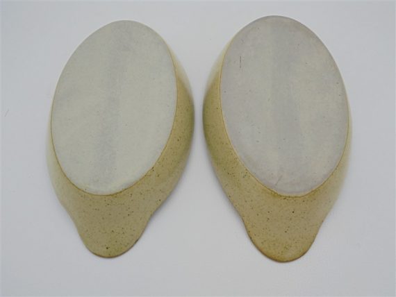 plats individuels a gratin en gres forme ovale