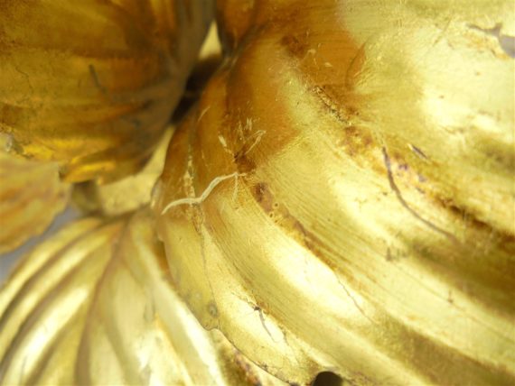 plafonnier ou applique fleur masca vintage annees 70 ilaty metal dore