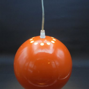 suspension globe eye ball parscot metal orange annees 70