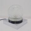 lampe chic luxe hillebrand globe verre pics socle chrome