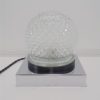 lampe chic luxe hillebrand globe verre pics socle chrome