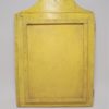 miroir ancien en bois a 2 pans couleur jaune