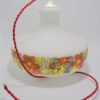 suspension vintage seventies decor floral orange et jaune