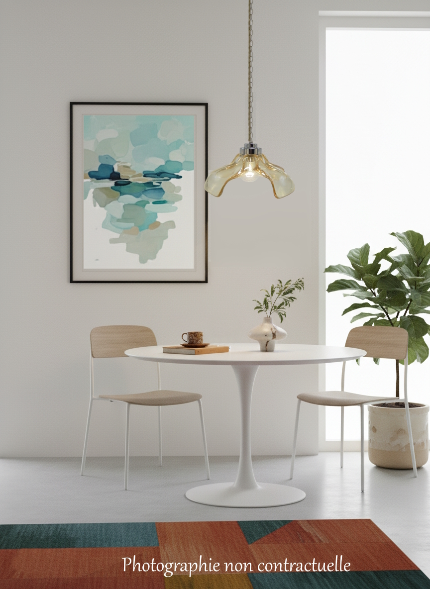 Suspension en verre or - Murano