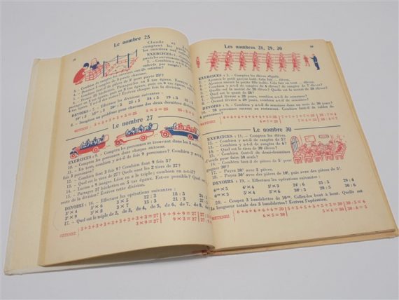 ancien livre ecole arithmétique cours élementaire 1ère année collection cours d arithmétique ch. pugibet