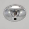 rosace cloche cache fixation suspension lustre cloche metal chrome piece detachee luminaires