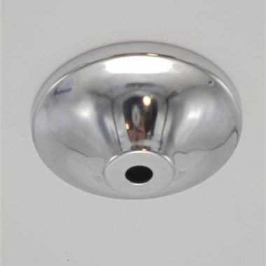 rosace cloche cache fixation suspension lustre cloche metal chrome piece detachee luminaires