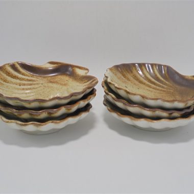 coupelles vide poche ramequins en gres en forme de coquille st jacques