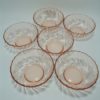 coupelles bols vintage rosaline verre rose