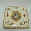 ancien dessous de plat faience gien renaissance 1875