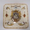 ancien dessous de plat faience gien renaissance 1875