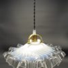 ancienne suspension en opaline luminaire vintage