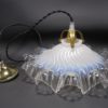 ancienne suspension en opaline luminaire vintage