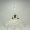 ancienne suspension en opaline luminaire vintage