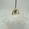 ancienne suspension en opaline luminaire vintage