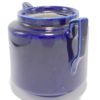 pot ceramique emaillee bleu roi art deco