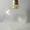 suspension globe en verre bulle