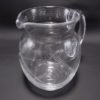 pichet pot a eau ancien verre cisele