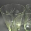 anciens gobelets en verre cisele decor floral verres a eau sirop