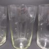 anciens gobelets en verre cisele decor floral verres a eau sirop