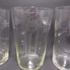 anciens gobelets en verre cisele decor floral verres a eau sirop