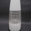 ancien globe applique murale en verre transparent et blanc