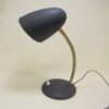 ancienne petite lampe de bureau vintage en metal granite noir