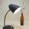 ancienne petite lampe de bureau vintage en metal granite noir