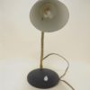 ancienne petite lampe de bureau vintage en metal granite noir