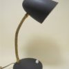 ancienne petite lampe de bureau vintage en metal granite noir