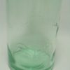 ancien bocal de conservation la lorraine verre vert d eau decor chardon