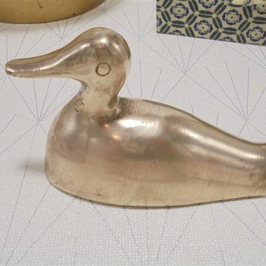 canard en laiton figurine animaliere accessoire deco