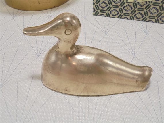 canard en laiton figurine animaliere accessoire deco