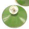 paire d appliques en tole emaillee verte