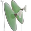 paire d appliques en tole emaillee verte