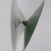 paire d appliques en tole emaillee verte