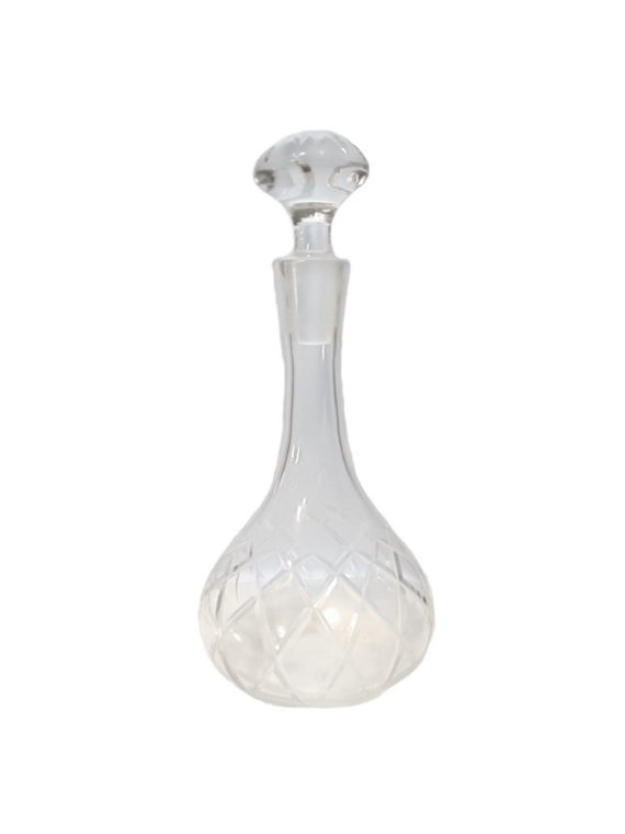 ancienne carafe en verre ou en cristal taille