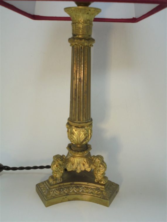 ancienne lampe de style empire