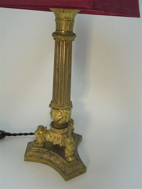 ancienne lampe de style empire