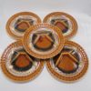 set de 5 assiettes sarreguemines france compartimentees