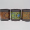 trio de mugs seventies