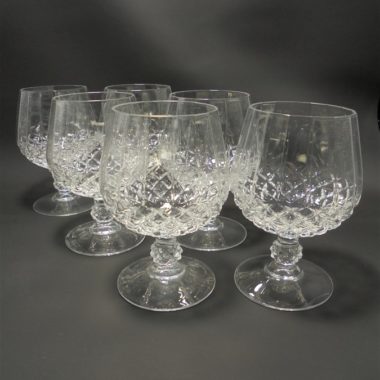 6 verres a cognac en cristal