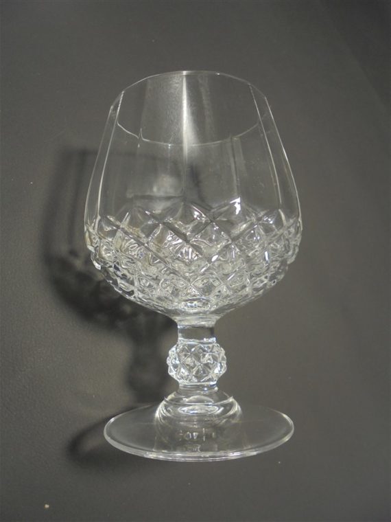 6 verres a cognac en cristal